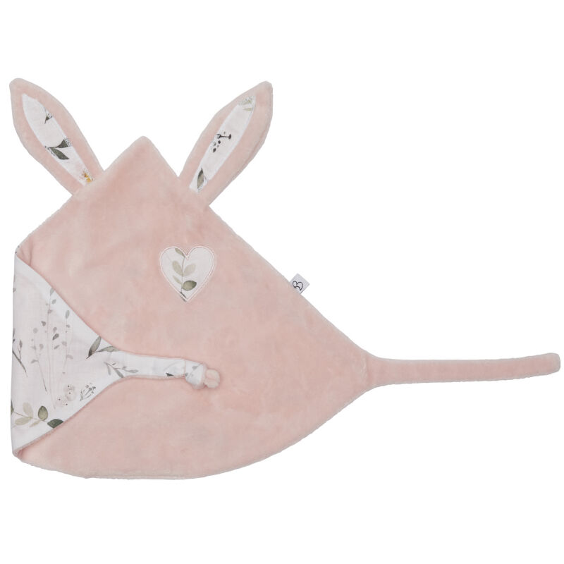 Bbco - plat lapin rose botanique coeur 30 cm 